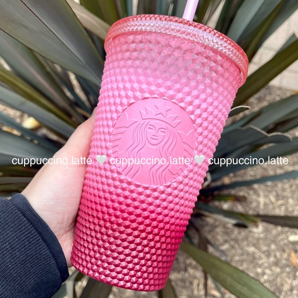 💗NWT SET❤️Starbucks Holiday 2022 Pink Blush ‘Waxberry’ Ombre Bling Studded Cups - Picture 8 of 13